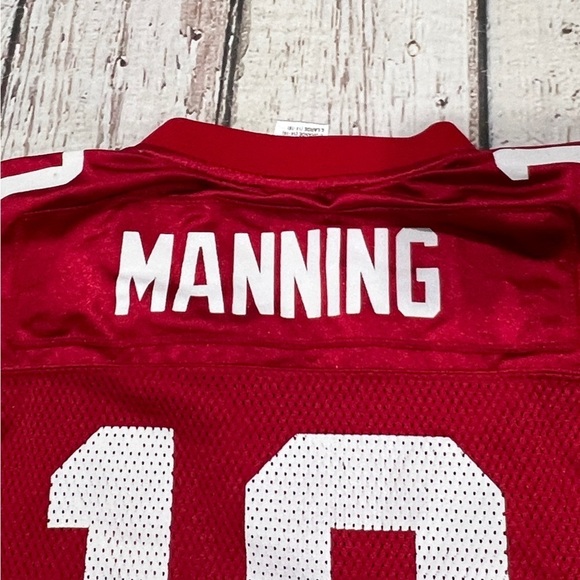 Boys Kids Eli Manning New York Giants NFL Football Red Sports Jersey - Picture 3 of 8